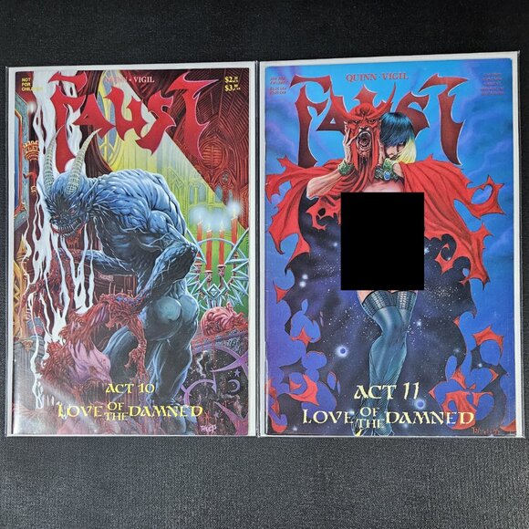 Faust 9-Book Lot 1st Printings 🔑 issues (1988-1995) Tim Vigil Northstar/Rebel - Picture 5 of 13